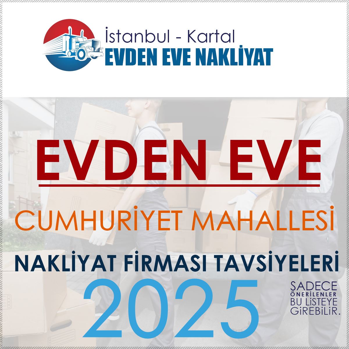 Cumhuriyet Mahallesi Evden Eve Nakliyat Firmaları
